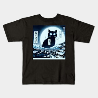 Japanese Catzilla Kids T-Shirt